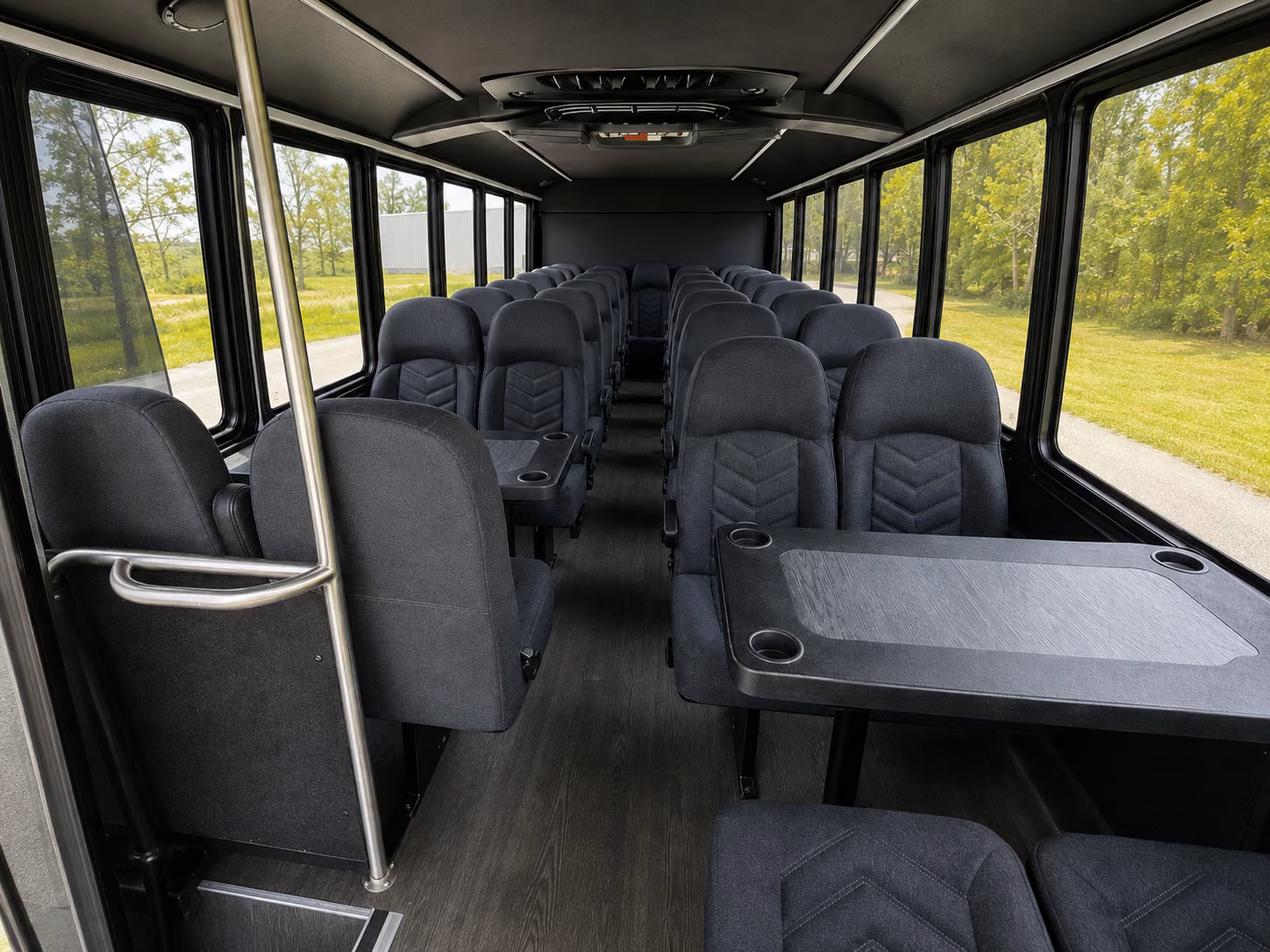 st george 18 passenger minibus inside