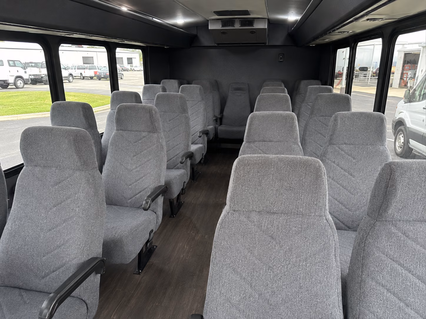 st george 18 passenger minibus interior