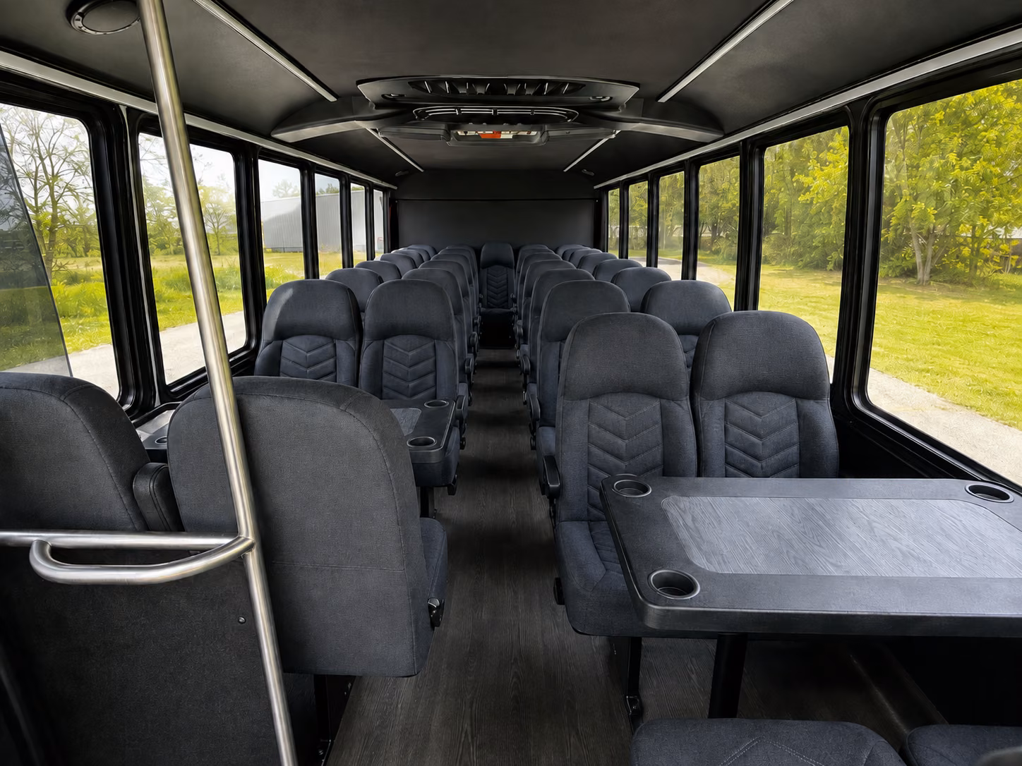 st george 20 passenger minibus inside