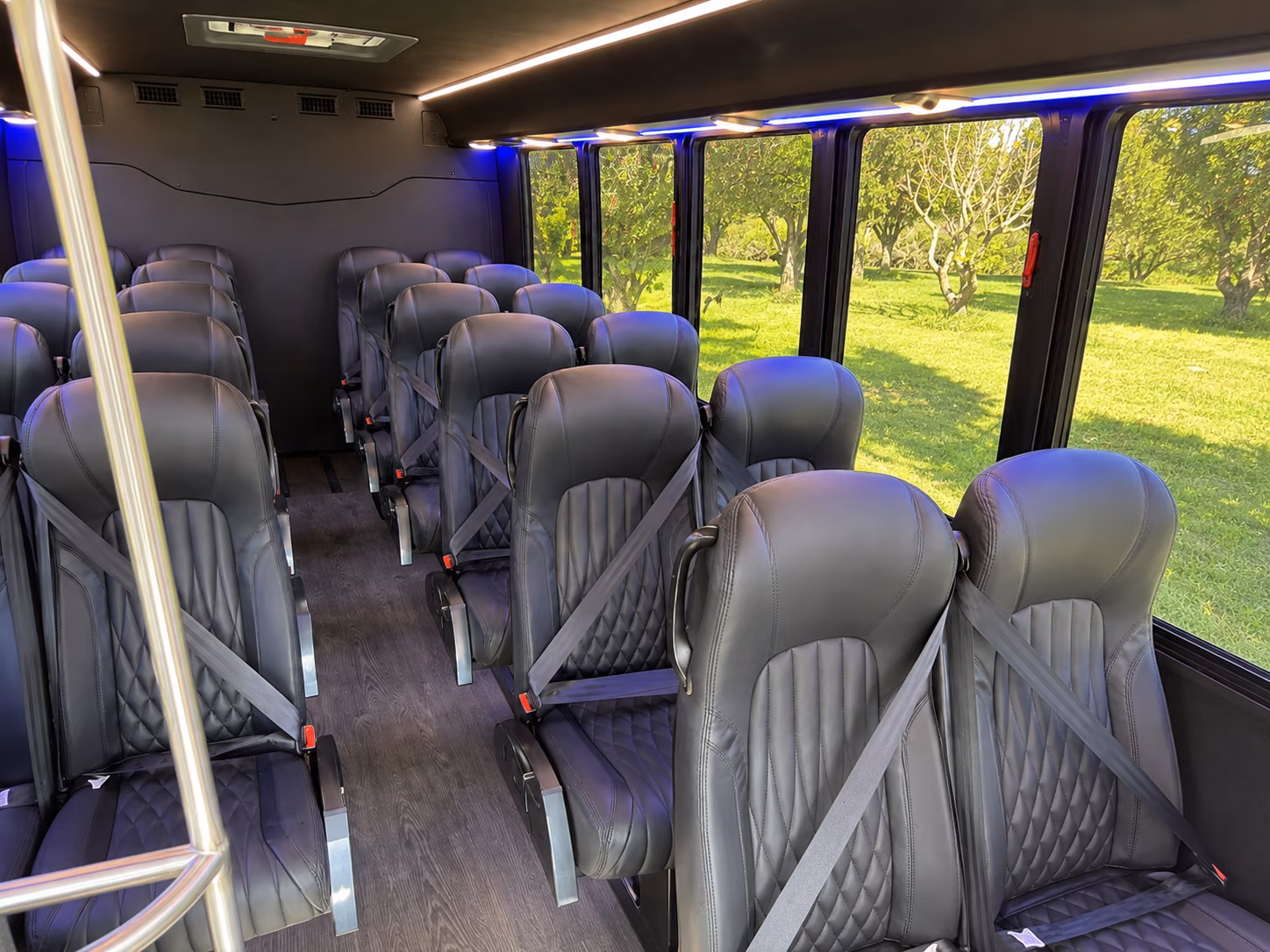 st george 20 passenger minibus interior