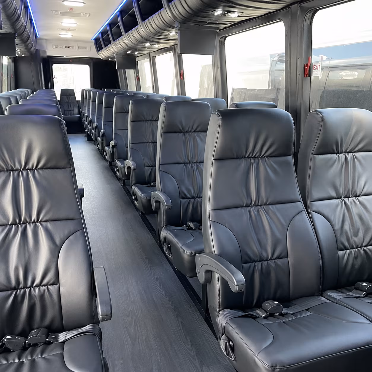 st george 25 passenger minibus inside