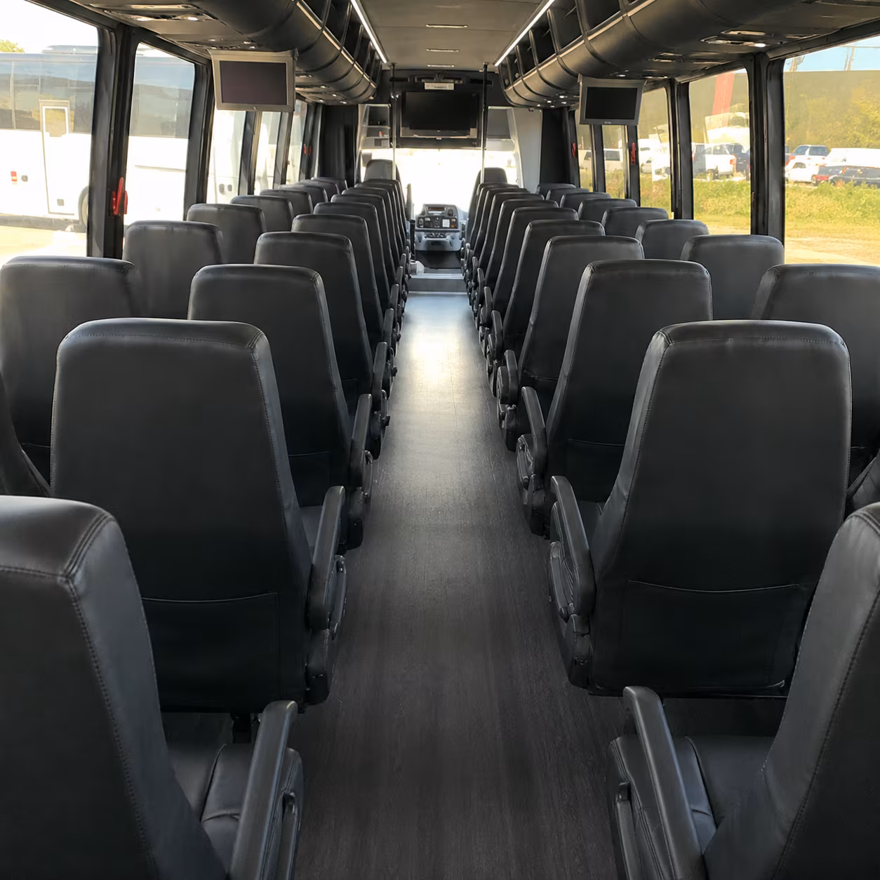 st george 28 passenger minibus inside