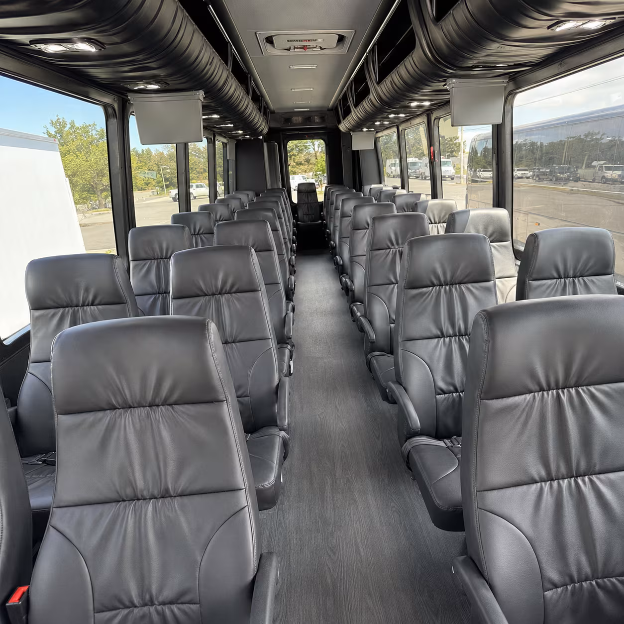 st george 28 passenger minibus interior