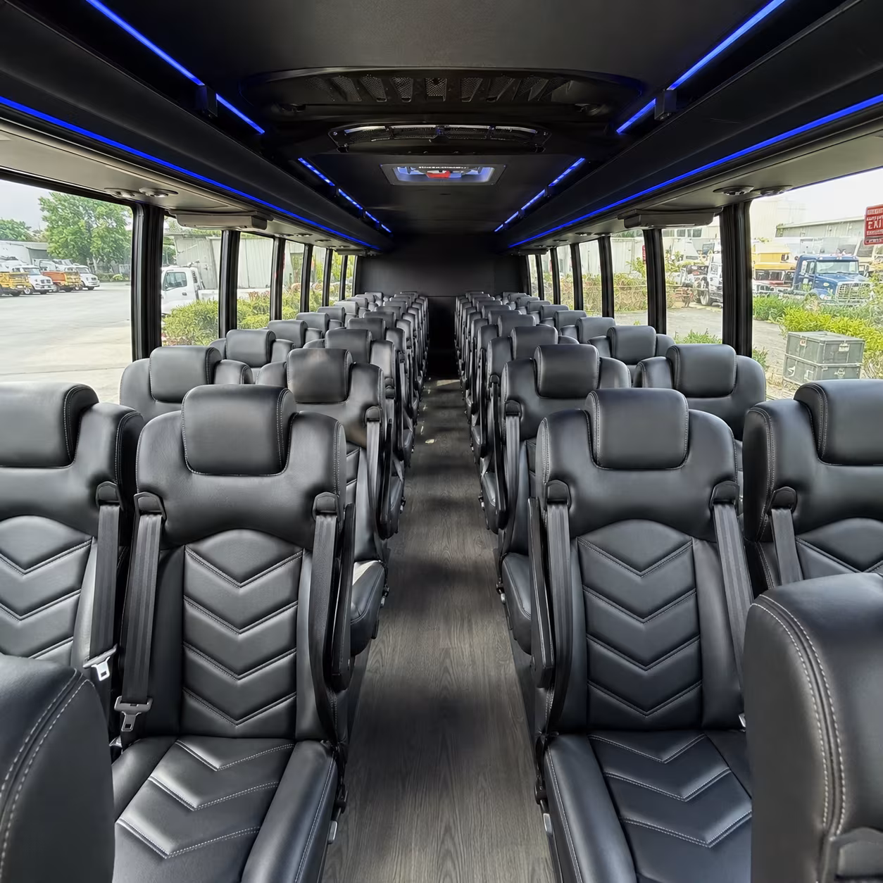 st george 30 passenger minibus interior