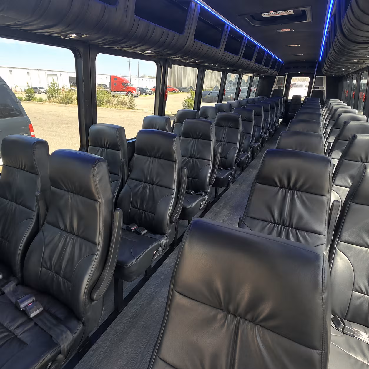 st george 35 passenger minibus inside