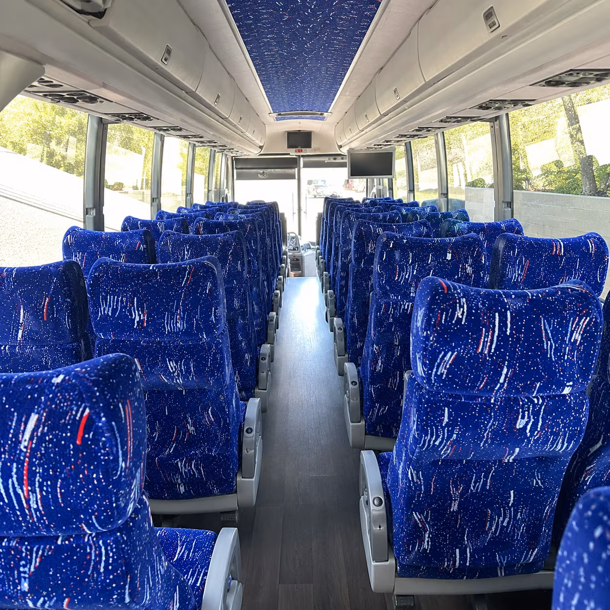 st george 50 passenger charter bus interior