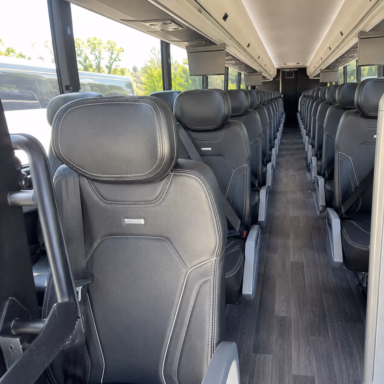 st george charter bus inside