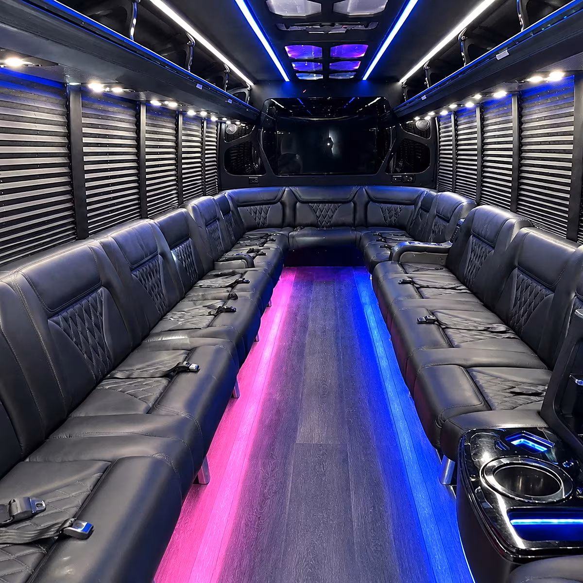 st george party bus interior